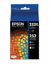 EPSON 252 DURABrite Ultra Ink High Capacity Black &amp; Standard Color Cartridge Com - £54.31 GBP