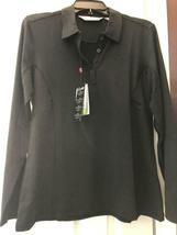 NWT Ladies SUNICE Black Long Sleeve Golf Polo Tennis Shirt - M, L, XL & 2XL image 2