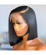 Bob Wig Brazilian Hair Lace Front Human Hair Wigs Short Bob Wig Pre Pluc... - £63.19 GBP+