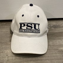Vintage Penn State Ncaa White Baseball Cap Hat The Game Brand Fitted Size M Euc! - £13.84 GBP