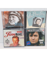 CD Lot of 4 1960s Country Music Artists Johnny Cash-Patsy Cline-Nelson-R... - £11.70 GBP