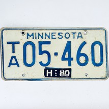 1980 United States Minnesota Base Truck License Plate TA 05-460 - £14.86 GBP