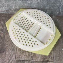 Vintage Tupperware 786-2 Grater Bowl Light Yellow And White - £10.61 GBP
