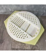 Vintage Tupperware 786-2 Grater Bowl Light Yellow And White - £10.89 GBP