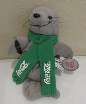 Coca Cola Gray Seal with Green Scarf 1998 NEW - £7.37 GBP