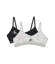 Calvin Klein Girls 7–16 Cutout Crop Bra – 2 Pack, Large - $19.80