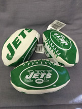 Set of 3 NFL Hacky Sack Kick Ball New York Jets Mini 3.5&quot; - £10.24 GBP