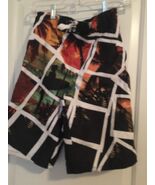 Joe Boxer Boys Print Swim Shorts Trunks Brief Liner Size XL 14/16 Multi-... - $42.60 CAD