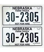  United States Nebraska Not For Hire Farm Truck License Plate 30-2305 - €17,06 EUR