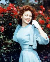 Susan Hayward in Blue Dress 1940&#39;s by Flowers 16x20 Canvas - £55.46 GBP