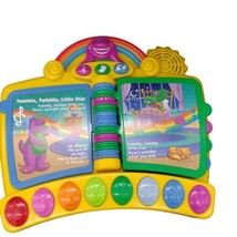 Mattel Barney Musical Nursery Rhymes Piano Book Electronic Interactive Toy 2001 - $26.11
