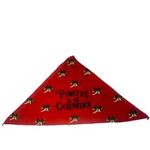 Disney Cruise Line Pirates of the Caribbean Party MICKEY Handkerchief Red - $4.94