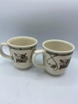 MISSION FLOWER Pfaltzgraff Stoneware Set of 2  Coffee/Tea Mug Height 4 1... - £19.41 GBP