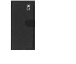 2023 Slimline Week To View Diary With Pen Premium Planner Organizer X 1 Black - £5.87 GBP