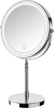 Lighted Makeup Mirror, 8&quot; Rechargeable Double Sided Magnifying Mirror With 3 - £39.36 GBP