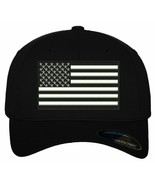 Police Hat Flex Fit Embroidered Hat with Black White USA Flag Flex Fit Hat - €20,53 EUR