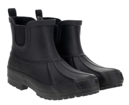 Chooka Ladies Chelsea Plush Lined Rain Boots Black 7 8 9 New - £22.76 GBP