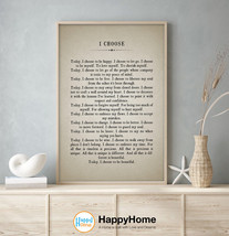 I Choose Wall Art Motivational Quotes Inspirational Art Today I Choose Poster  - £19.12 GBP+
