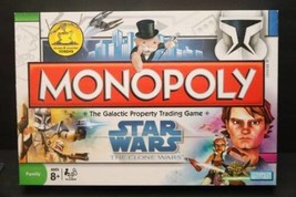 Monopoly Star Wars The Clone Wars Board Game 2008 Complete 6 Collectible Tokens - £14.22 GBP