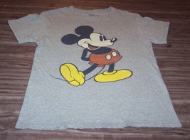 Vintage Style Walt Disney Mickey Mouse Classic T-Shirt Mens Small Gray - £15.79 GBP