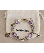 Winnie the Pooh- Rumbly in my Tumbly - Authentic Pandora Bracelet with r... - £113.62 GBP