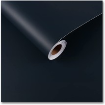 Cre8Tive Navy Blue 24&quot;X118&quot; Large Size Peel And Stick Wallpaper Removable Self - £24.48 GBP
