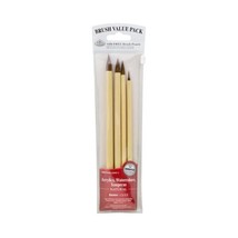 Royal and Langnickel Bamboo Comb Brush Set - Brown (Pack of 4)  - €14,76 EUR