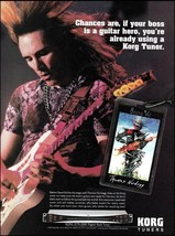 Steve Vai 2003 Korg DTR-2000 Digital Rack Tuner advertisement 8 x 11 ad ... - £3.38 GBP