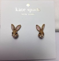 Kate Spade Dessert Muse Bunny Rabbit Stud Earrings New - £26.43 GBP