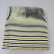 Gerber Blue White Green Stripe Flannel Receiving Swaddle Baby Blanket 25... - £15.81 GBP