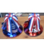 Americana Hanging Bell Decoration - Blue or Red - Stars &amp; Stripes Foreve... - $9.58 CAD