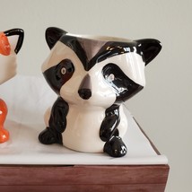 Panda Planter with Air Plant, Raccoon Planter, Mini 3" Ceramic Plant Pot image 4