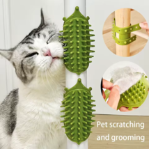 Green Cat Hair Removal Massage Comb – Self-Cleaning Grooming Brush for Cats - $145.09 MXN