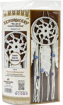 Design Works/Zenbroidery Macrame Wall Hanging Kit 6&quot;X16&quot;-Feathered Dream... - $17.04