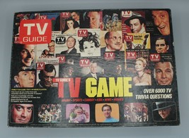 Vintage 1984 TV Guide Trivia Board Game COMPLETE 70s 80s Pop Culture Nostalgic - £19.78 GBP