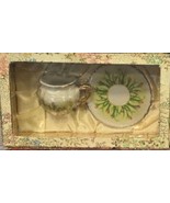 My Treasure Collectible Porcelain Miniature Teacup &amp; Saucer Floral - $169.38 MXN