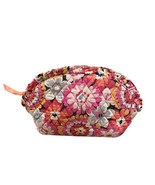 Vera Bradley Pixie Blooms Large Floral Cosmetic Bag 12.5&quot; x 7&quot; x 3.25&quot; - $16.00