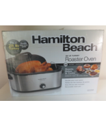 Hamilton Beach 28lb Turkey 22-Quart Roaster Oven 32229R Holiday Stainless Steel - £54.14 GBP