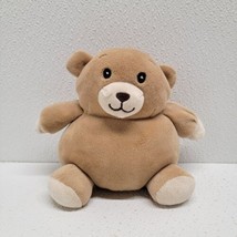 Best Made Toys Tan Brown Teddy Bear Sewn Eyes Round Squishy Plush Rattle 6&quot; - $40.49