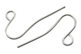 100 Silver Ear Wires French Hook Earring Wires Findings BULK - $5.20