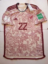 Hirving Lozano Mexico 2022 World Cup Qatar Stadium Away Soccer Jersey 2022-2023 - £63.80 GBP