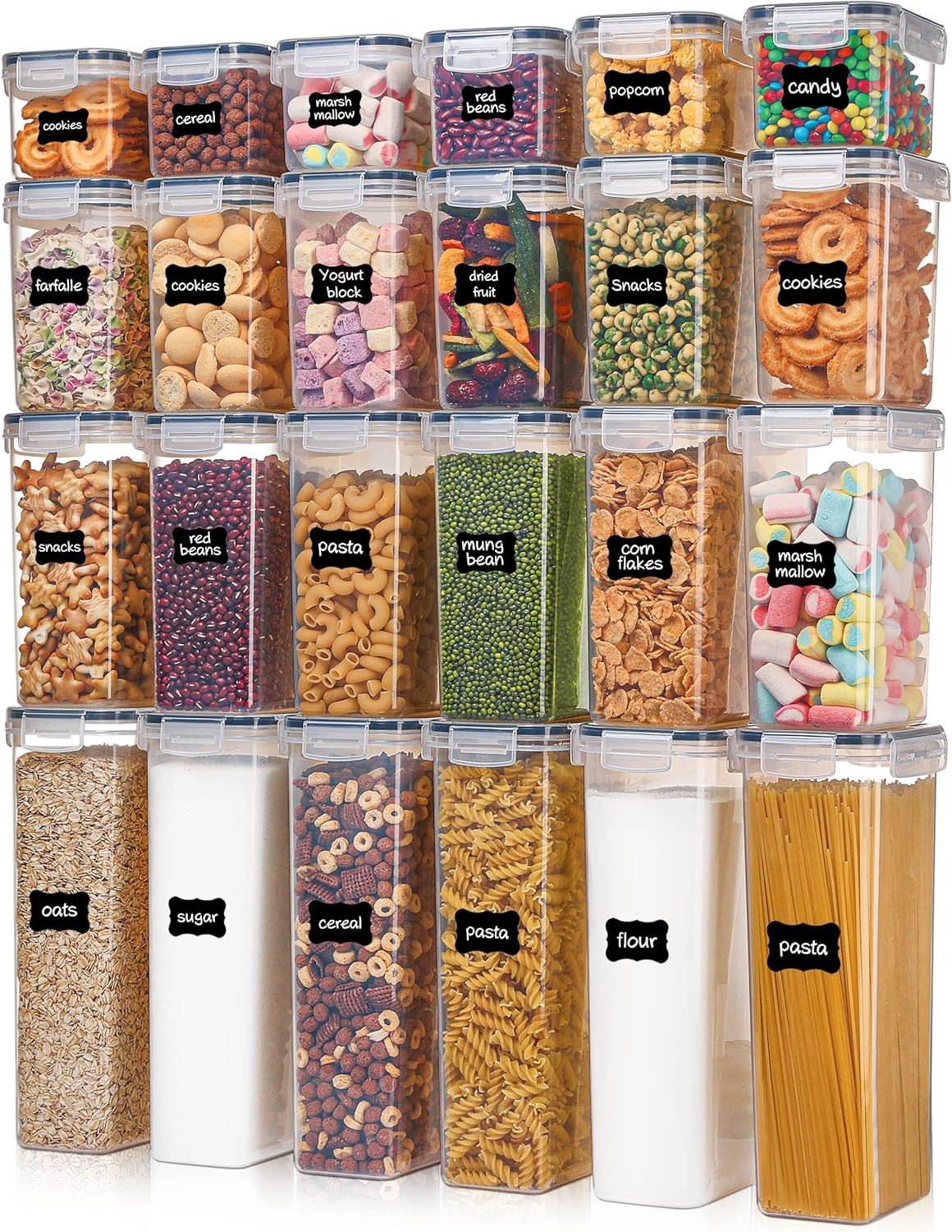 Airtight Food Storage Containers With Lids, Vtopmart 24 Pcs Plastic Kitc... - $40.95