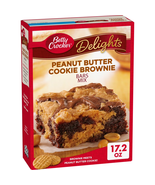 Betty Crocker Delights Peanut Butter Cookie Brownie Bar Mix, 17.2 oz. - $247.21 MXN