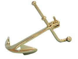 [Pack Of 2] Solid Brass Anchor Paperweight 5&quot;&quot; - £41.06 GBP