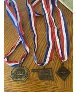 Red Bud Classic Medals Set Lot 3 Oklahoma Bicycle Bike Race BC Clark Adv... - $38.12 CAD