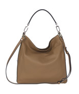 Gianni Chiarini Italian Made Light Brown Pebbled Leather Hobo Shoulder Bag - £271.91 GBP
