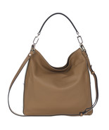 Gianni Chiarini Italian Made Light Brown Pebbled Leather Hobo Shoulder Bag - $6,403.29 MXN