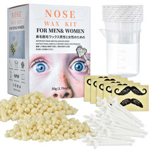 Nose Ear Hair Removal Wax Kit Sticks Easy Mens Nasal Waxing Remover Strips - £8.83 GBP