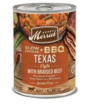 Merrick Dog Slow-Cooked Grain Free Texas Style Beef 12.7oz. (Case of 12) - £74.33 GBP