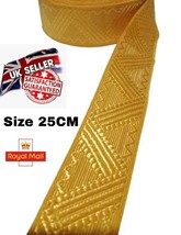 Mylar braid Gold 100% wire trim&quot;25MM&quot;For  Uniform&#39;Church Vestment&#39;Fancy ... - $8.44